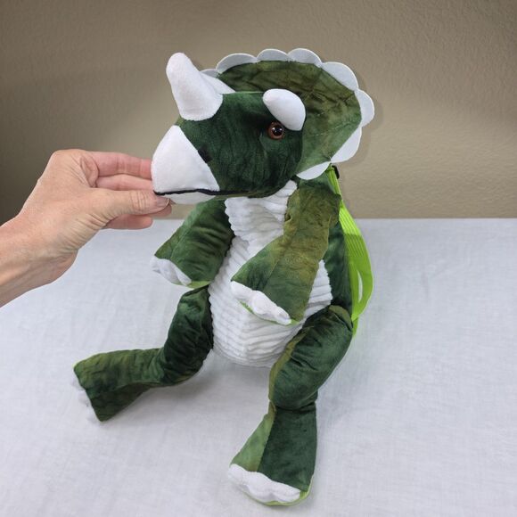 Triceratops Dinosaur Backpack Plush Stuffed Animal Adventure Planet - Picture 2 of 7